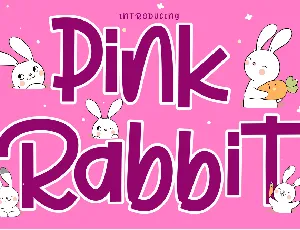 Pink Rabbit - Personal Use font