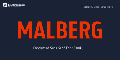 Malberg Trial font