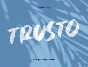 Trusto font