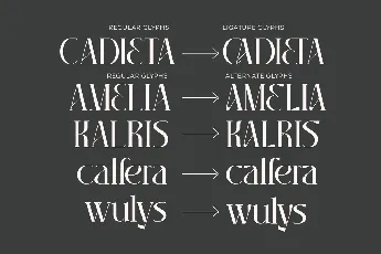 Chadenia font