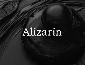 Alizarin font