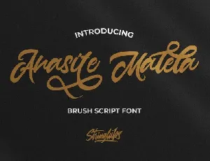 Anasite Malela Bold Script font