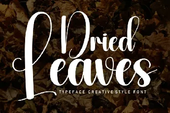 Dried Leaves Display Typeface font