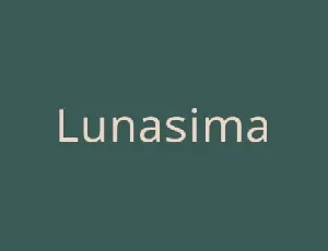 Lunasima font