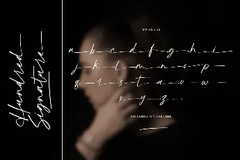 Hundred Signature font