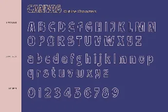 Canvas font