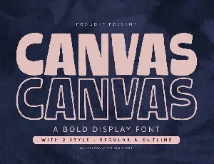 Canvas font