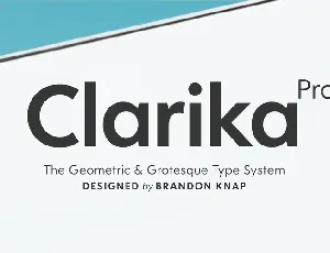Clarika Pro Family font