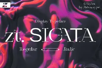 Zt Sigata font