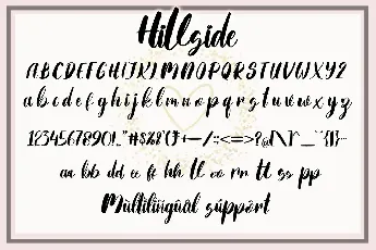 Hillside font