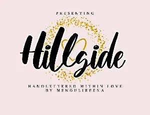 Hillside font