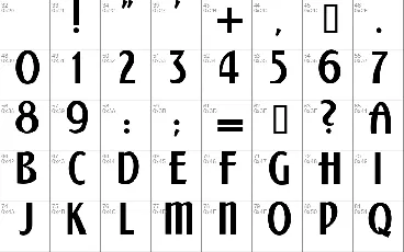 Kalenderblatt Grotesk font