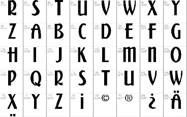 Kalenderblatt Grotesk font