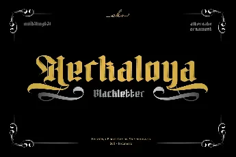 Herkaloya font