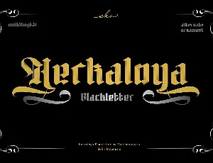 Herkaloya font