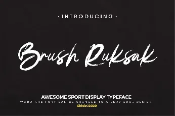 Brush Ruksak font