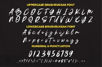 Brush Ruksak font