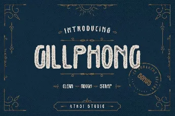 Gillphong Display font