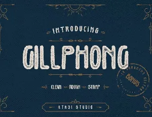 Gillphong Display font