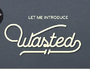 Wasted font