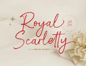 Royal Scarletty font