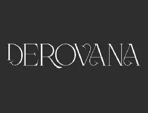 Derovana font