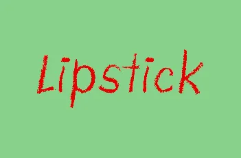 Lipstick font