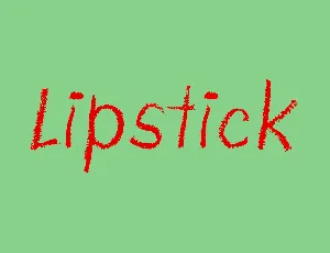 Lipstick font