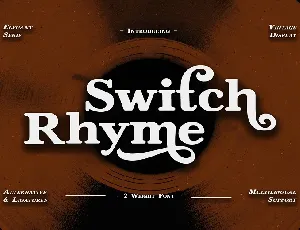 Switch Rhyme font