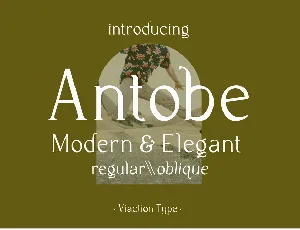 Antobe font