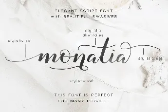 Monatia font