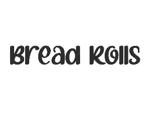 Bread Rolls font