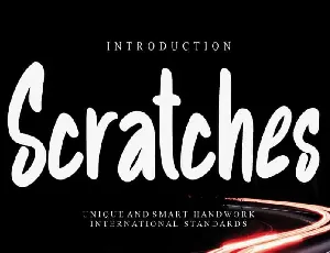 Scratches Display font