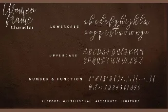 women frame (Demo) font