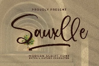 Sauxlle font