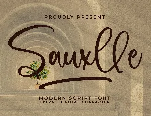 Sauxlle font