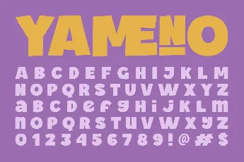 Yameno Demo font