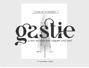 Gastie font