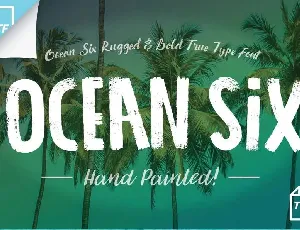 Ocean Six Brush font