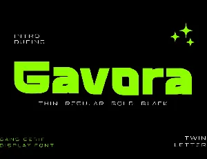 Gavora font