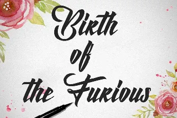 Birth of the Furious font