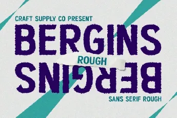 Bergins Rough font