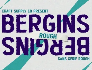 Bergins Rough font