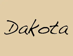 Dakota font