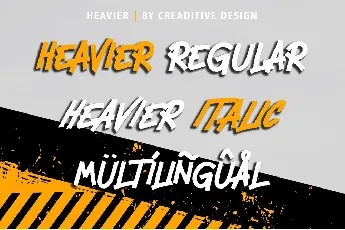 Heavier - Personal Use font