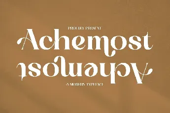 Achemost font