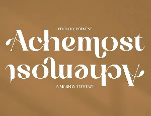 Achemost font