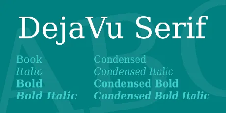 DejaVu Serif font