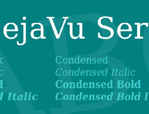 DejaVu Serif font