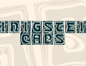 Kinigstein Caps font